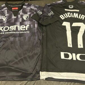 SPAIN La Liga CA OSASUNA  ANTE BUDIMIR Men's JERSEY Sz M,L,XL,2XL By Macron NWT